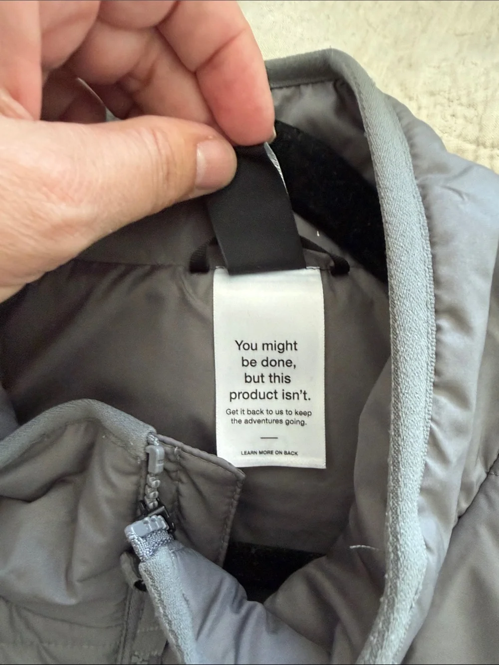 The North Face lightweight quilted